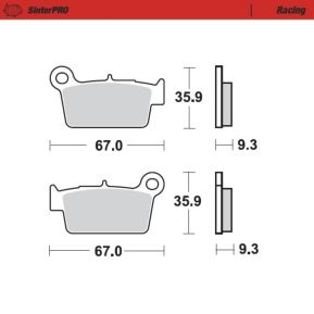 Beta Moto-Master Bremseklosser Bak 2/4T RR END (0945-11)