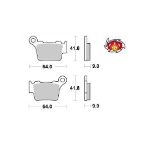 Sherco Moto-Master 110944-11 Bremseklosser Bak END