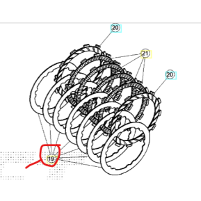 Beta Clutch Lammell Stål RR / Sincro (Pr stk)