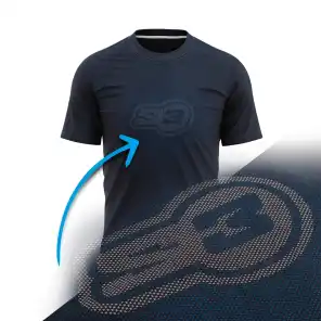 S3 T-Skjorte Blå Blur