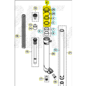 Beta Simmering Kit (1x Støvring/Simmering/Låsering/Skive)