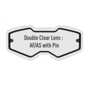 Kenny Brilleglass Ventury Tear-Off Dobbel Klar