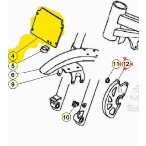 Beta Nummerplate 80-300ccm Hvit