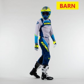 Kenny Kjøre Sett MX Focus Navy Neon Gul Barn (Bukse & Trøye)