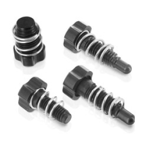 S3 Braktec/Ajp Juster Skrue Sett m/Fjær (4 stk) Sort