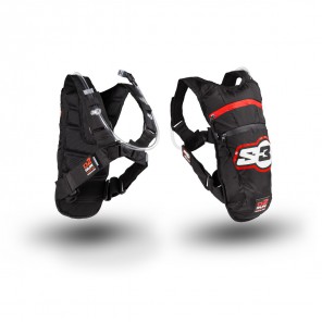 S3 Ryggsekk m/ 1,5L Vann Beholder & Verktøy Lommer Rød