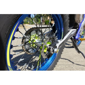 Sherco Bakfelg m/Dekk,Skive,Drev 2x1,5x18 Blå/Gul