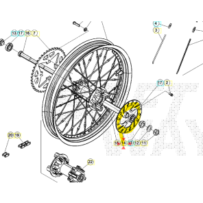 Beta Evo Bremseskive Bak 125-300 ccm Factory Original