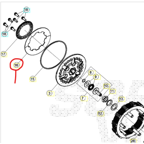 Beta Clutch Fjær Sincro 125 - 300 ccm