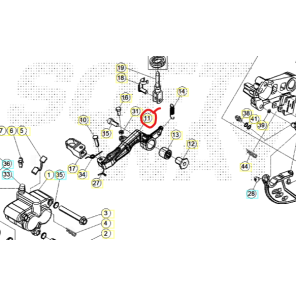 Beta Bremsepedal Sincro 125 - 300 ccm Sort
