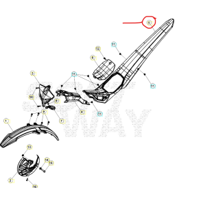 Beta Bakskjerm Sincro 125 - 300 ccm Rød 26