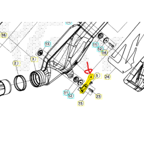 Beta Eksosbrakett Nede Sincro