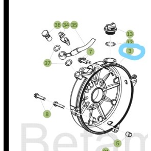 Beta Ytre Clutch Deksel RR 125ccm 2T 18->