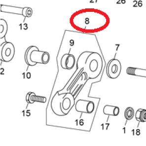 Sherco ST Link Arm Komplett 125-300cc 20->