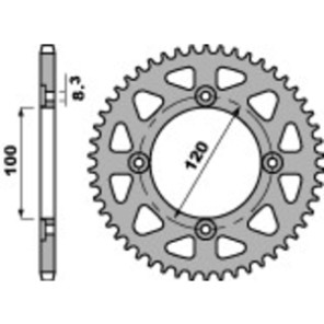 Beta PBR Bakdrev Track 420 Stål (Velg Str)