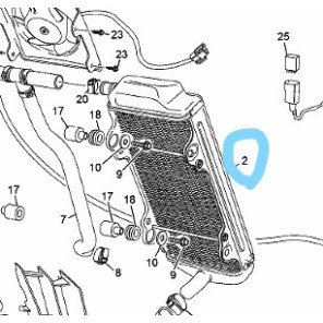 Sherco Radiator Venstre Enduro 2T (14-18)