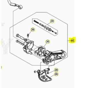 Beta Bremsekaliper Bak Evo Sort  09->