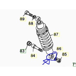 Olle Demper Overhaling Kit Evo 80 Junior/Senior 16->