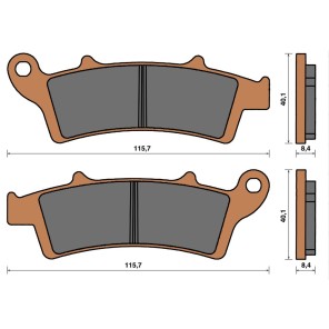 Beta Bremseklosser Foran 125 LC 17>