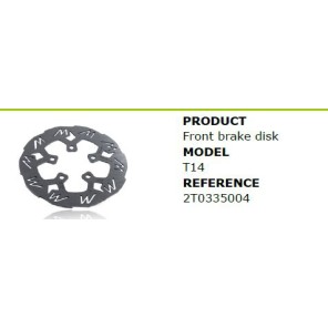 Mecatecno Bremseskive Foran T-14