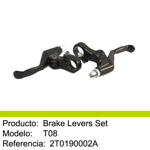 Mecatecno / Oset Bremsehendel Sett T-08  (mekanisk)