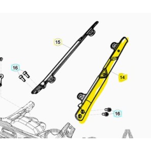 Beta Luftfilter Brakett Venstre Evo 11-> Sort