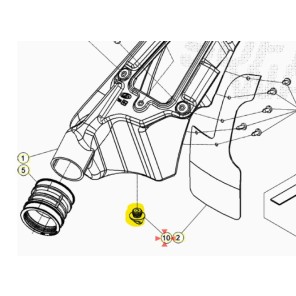 Beta Dreningsskrue Luftilter Boks Evo 125-300ccm 09->