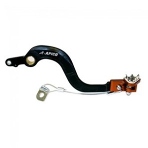 Ktm / Hq / Gasgas  Apico Bremsepedal RR Sort/Oransje SX/SX-F/TC/FC 16-22, EXC/EXC-F/TE/FE 17-22, MC/EC/EX 21-22