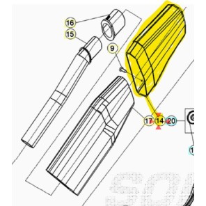 Beta Endestykke Lyddemper Evo