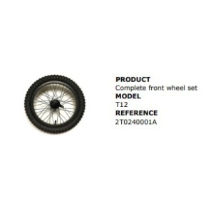 Mecatecno Forhjul Hjul m/Dekk T-12 16x2.4