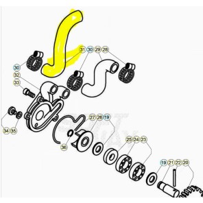 Beta Radiator Slange Nedre Sort