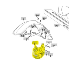 Sherco Heldekkende Bremseskive Deksel 09 ->