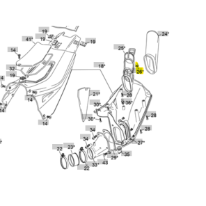 Sherco Klips Topp Luftfilter boks STR 23->
