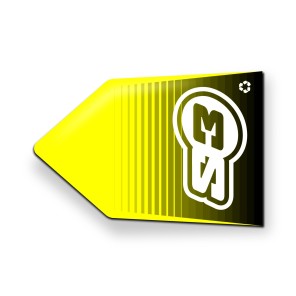 S3 Sekjsons Piler 50 stk 12x18cm Plastikk Gul